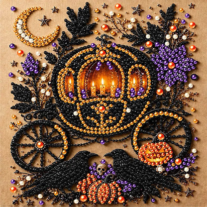💥 最終日 57% オフ – 👻✨ ハロウィン パール アート DIY キット – 小さなパールを不気味でかわいい魔法に変えましょう
