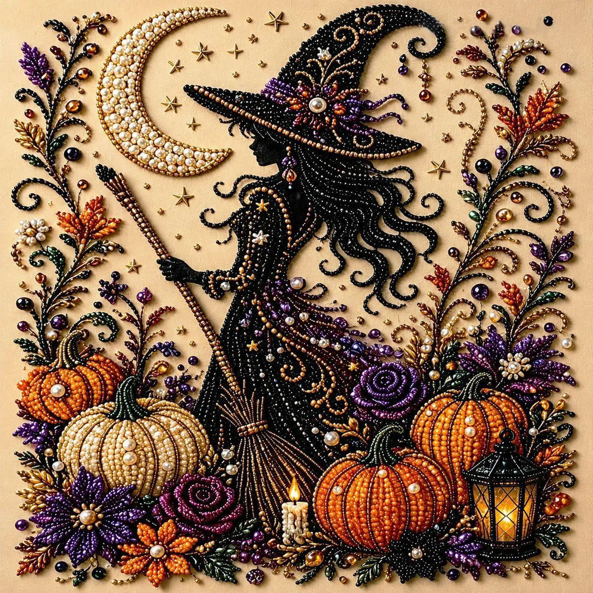 💥 最終日 57% オフ – 👻✨ ハロウィン パール アート DIY キット – 小さなパールを不気味でかわいい魔法に変えましょう