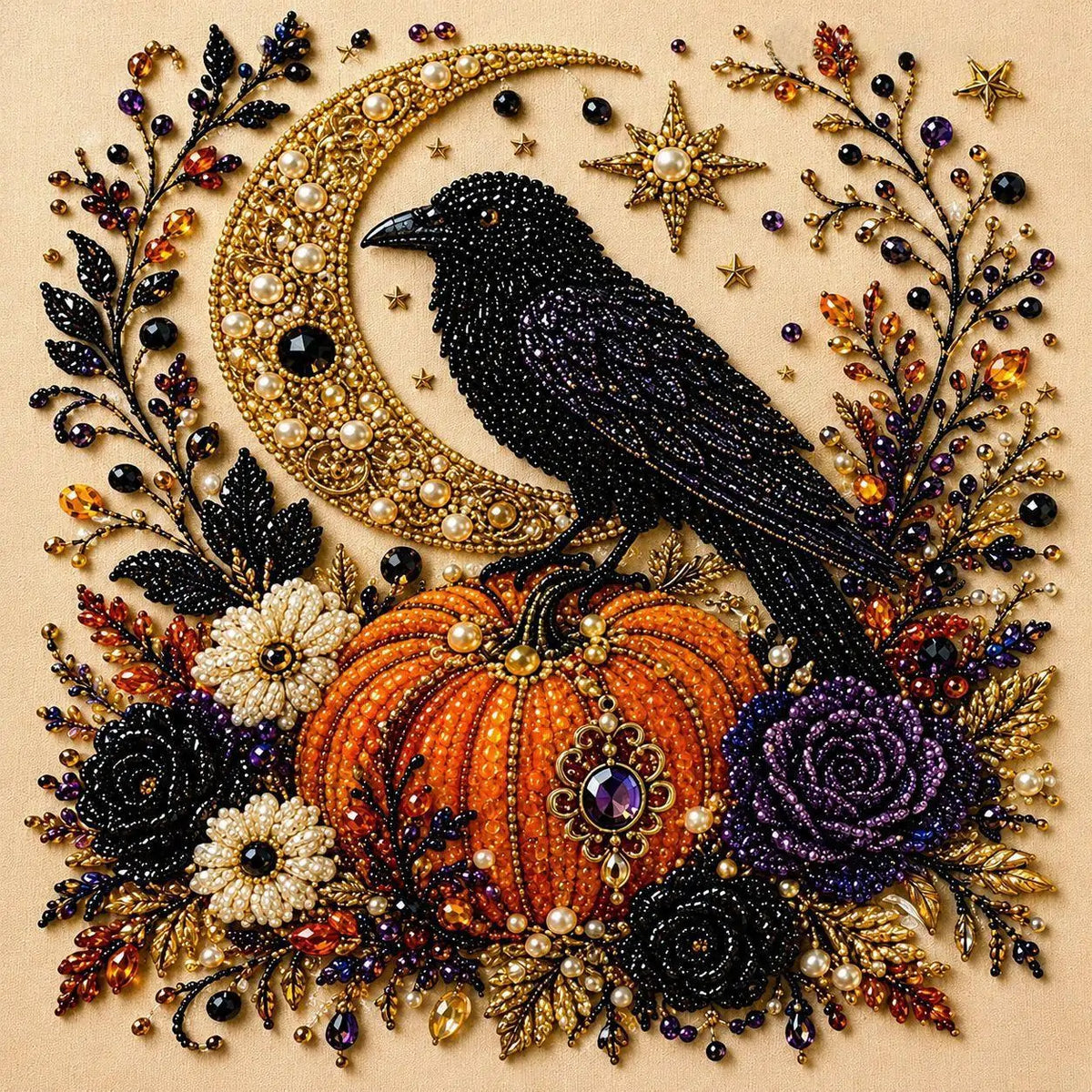 💥 最終日 57% オフ – 👻✨ ハロウィン パール アート DIY キット – 小さなパールを不気味でかわいい魔法に変えましょう