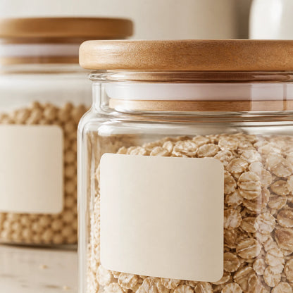 Alveriona airtight glass pantry jar set detail image