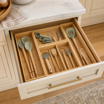Alveriona expandable drawer organizer lifestyle image