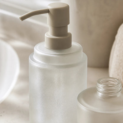 Alveriona refillable glass soap dispenser set detail image