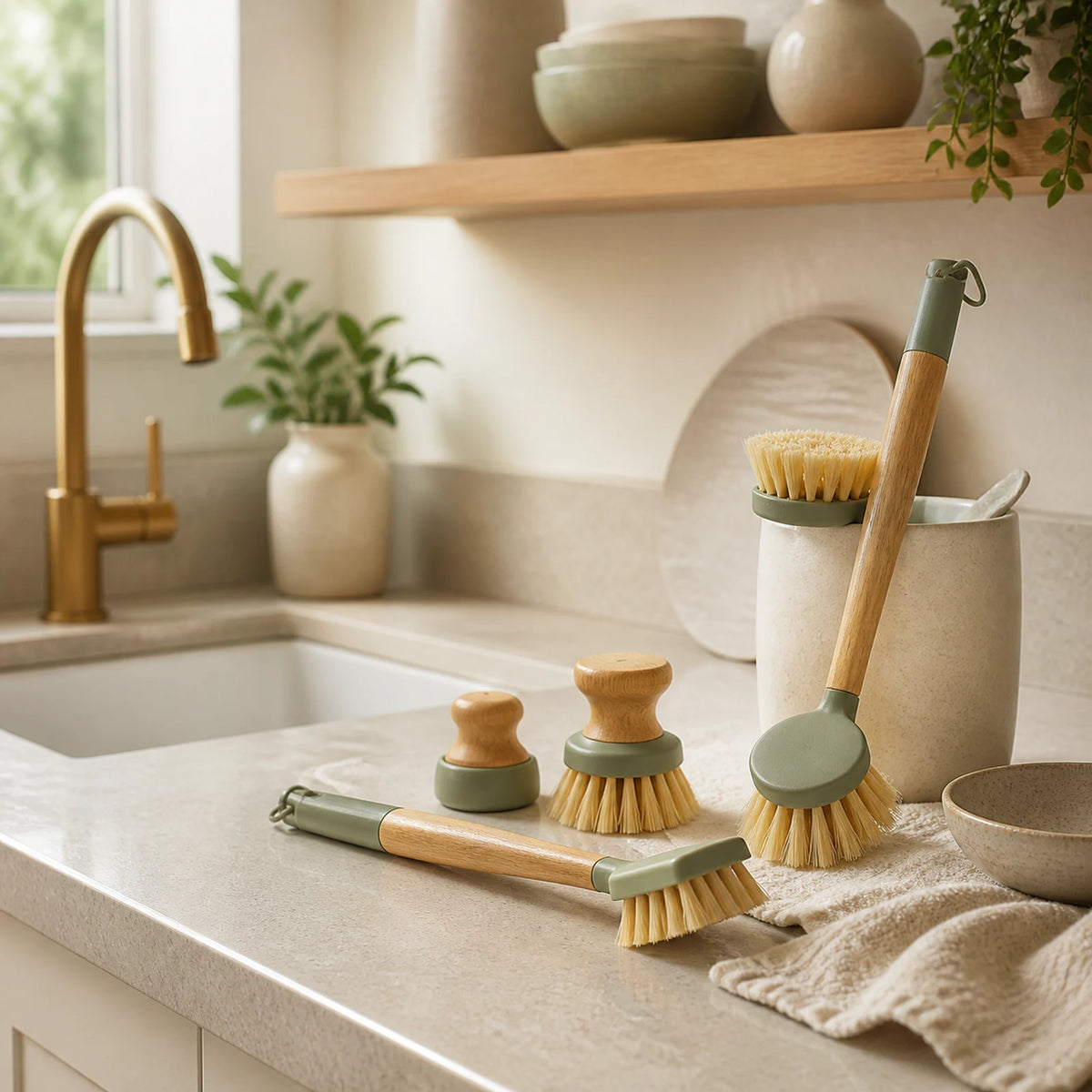Alveriona multi-surface cleaning brush set lifestyle image