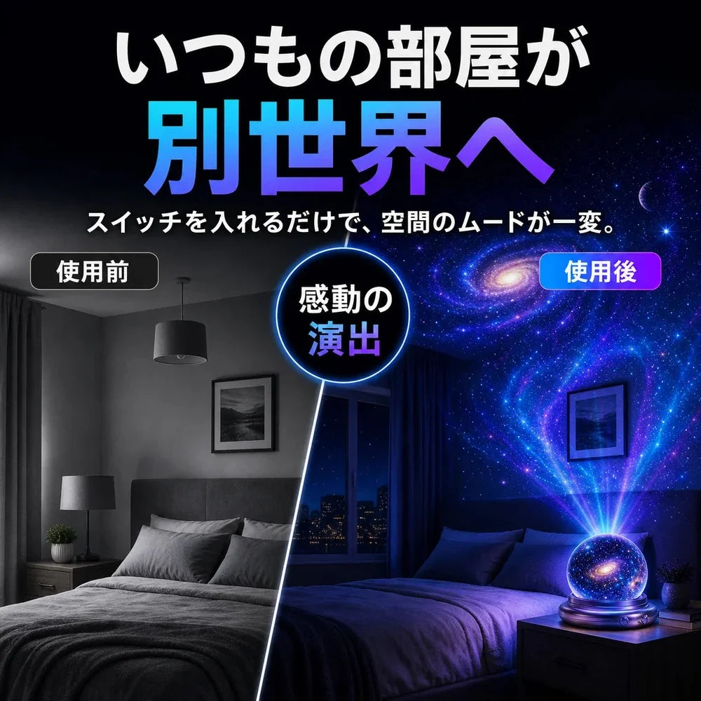 🌌🔮Topacme® ナイトライト プロジェクター