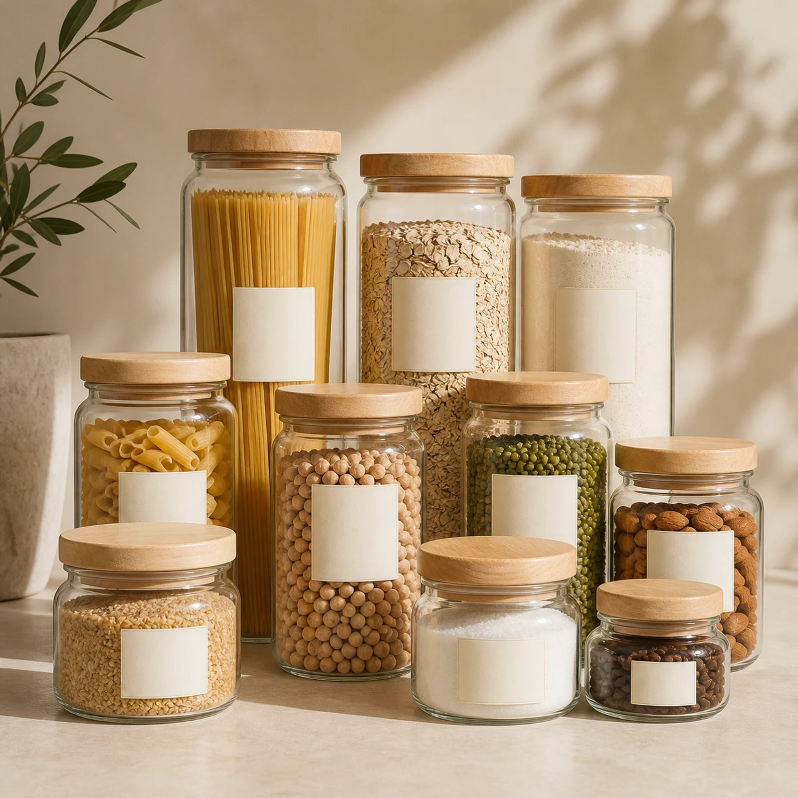 Airtight Glass Pantry Jar Set