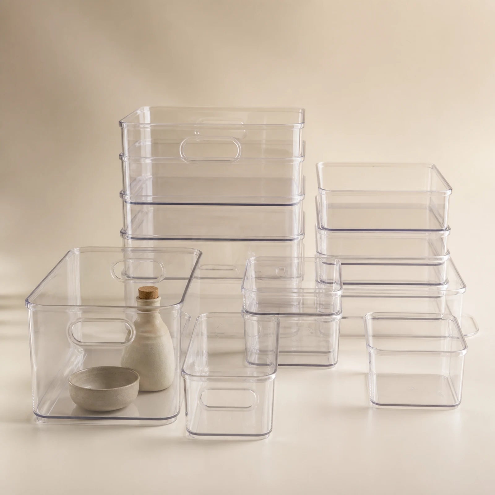 Stackable Pantry Storage Bins
